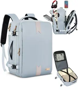 Business backpack，blue, cross-border new style, outdoor travel schoolbag, multi-functional computer backpack