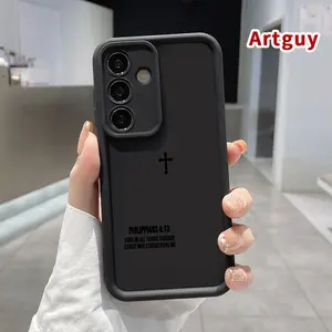 Phone case for Samsung S24 ultra plus S25 S23 S22 Ultra Plus Faith Strength Advanced fashion gift Shockproof Silicone TPU Bumper Drop Protection Soft Cover