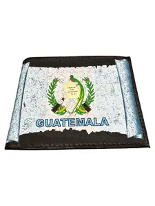 Billetera Guatemala de Piel Cartera Leather Wallet Guatemala