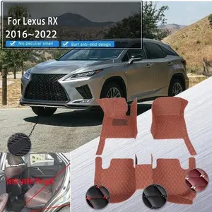 LHD Car Floor Mats For Lexus RX Rekusasu RX 270 330 350 AL20 2016~2023 Pads Car Matts Rug Car Accessories Interior