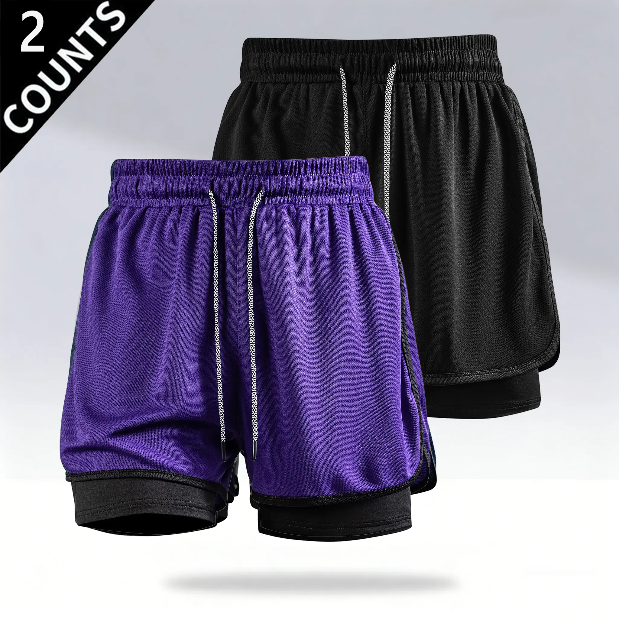 2-Pack: Black + Purple