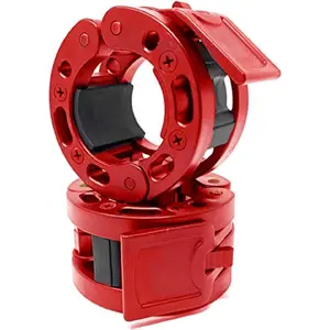 Quick Release Olympic Barbell Clamps Collars Pair of Locking Weight Clips For 2 Inch Barbell Weightlifting