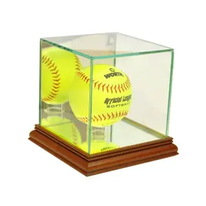 Perfect Cases  Softball Display Case- Walnut