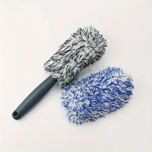 Soft bristled ultra-fine fiber car beauty car washing brush, tire brush, steel ring cleaning tool, car maintenance duster