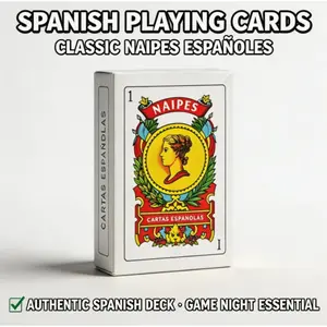 Barajas Españolas Spanish Playing Cards – Religious Design Deck for Truco, Ajiley, 31 Card Games, Party & Family Fun