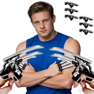 Retractable Wolverine Claws Silver Mechanical Halloween Costume Props for Kids and Adults unisex holiday gift new toy birthday party favor fun fidget multiplayer outdoor game
