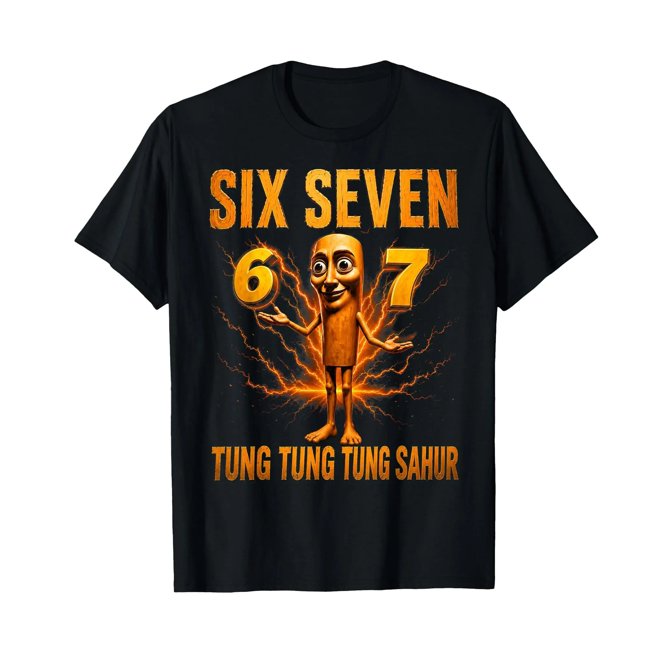 Funny Six Seven 67 Brainrot Tung Tung Sahur Gift for T-Shirt
