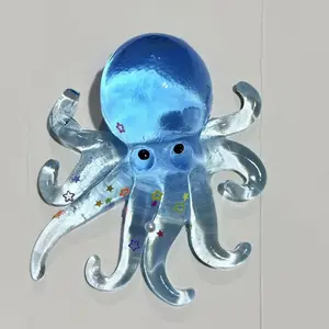 Simulated Ocean Animal Octopus Pinching Transparent Octopus Pinching Music Relieving Stress Toy Children's Gift