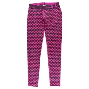 Under Armour Girls Heat Gear Printed Leggings Pink