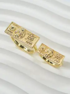 Fashion Hip Hop Creative Dollar Ring, Statement Ring, Vintage Street Style Jewelry for Men and Women, Perfect Anniversary Party Valentine's Gift, Statement Multi Ring, Fashion Rings