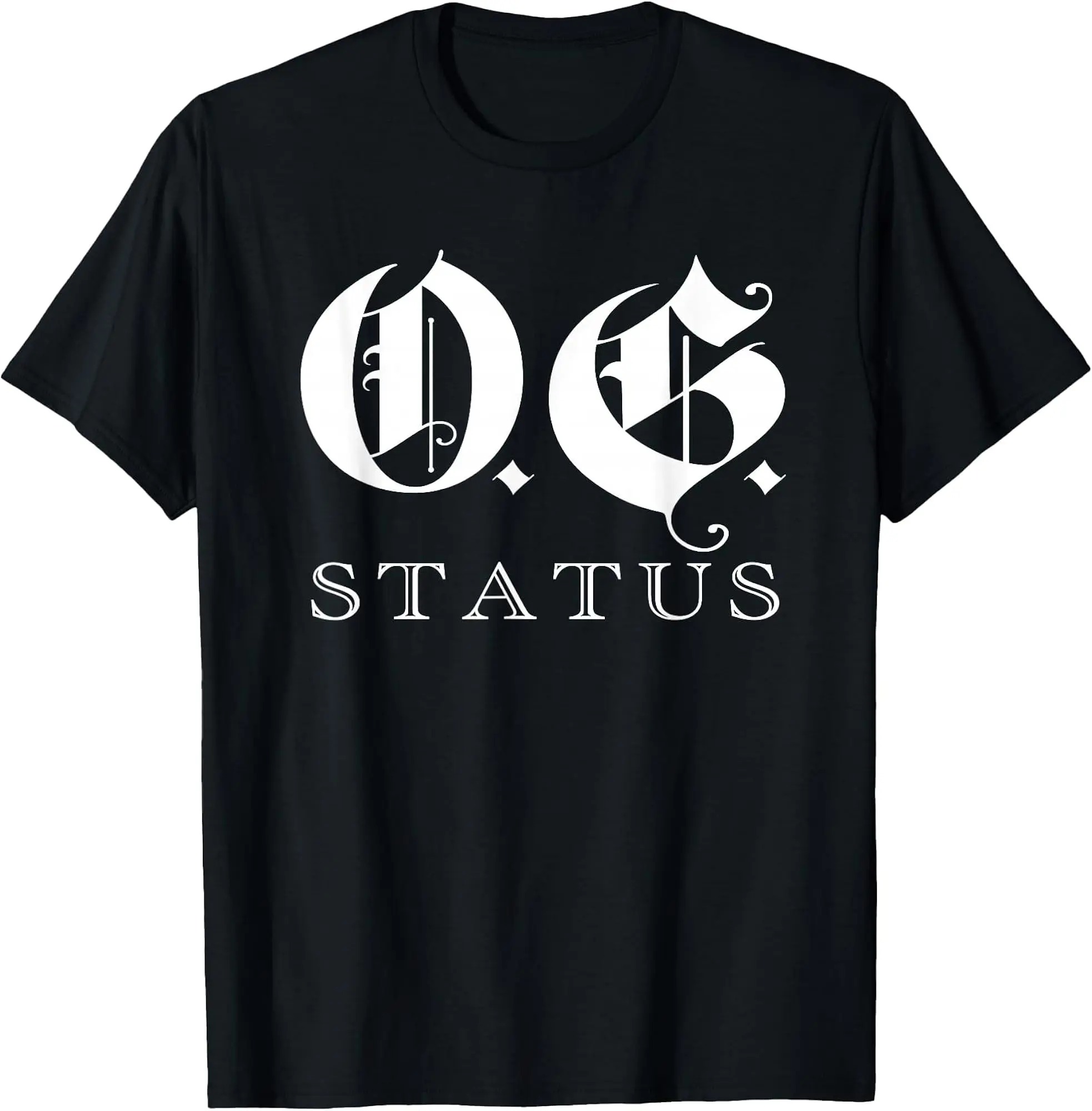 Men's Graphic T-Shirt with OG Original Gangster Chicano Art, Casual Cotton Short Sleeve Lowrider Fashion Top, Shortsleeve, Menswear, Round Neck, Streetwear, Tshirt, Bold Cholo Print