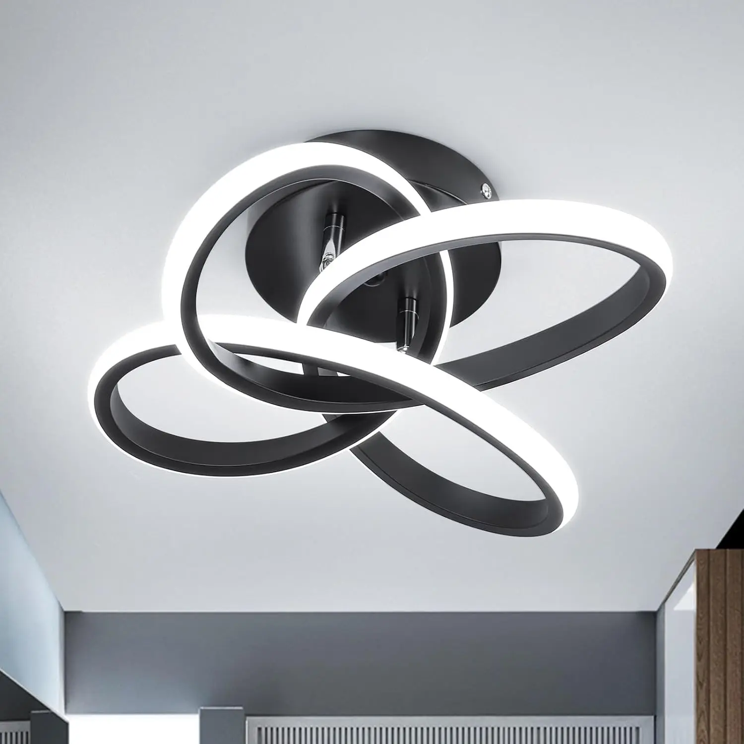 LED Ceiling Light, Dimmable Light, Adjustable Color Temperature 3000k/4000k/6000k, Energy Efficient, Easy Installation, Ideal for Home Decor, Home Lighting