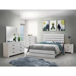 Brantford 4-piece Queen Panel Bedroom Set Coastal White Coaster