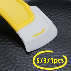 5/3/2/1pc, Multifunctional Cleaning Scraper, Silicone Scraper, Kitchen Cleaning Soft Scraper, Remove Oil Stains from Pots, Pans, Stoves, Soft Head Cleaner, Soft Silicone Scraper, Suitable for Cleaning Oil Stains And Water Stains