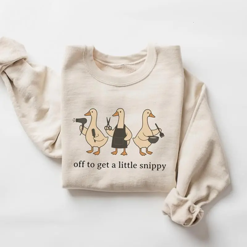 Hair Dresser Sweatshirt, Funny Hair Stylist Goose Crewneck, Cute Barber Shirt Gift, Hairstylist Apparel, Beauty Professional Outfit