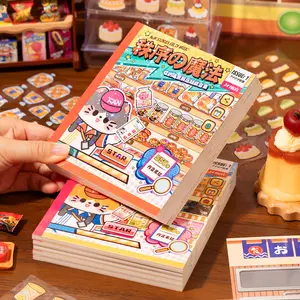 Unpack & Organize Sticker Book - 550+ Stickers & Free Tweezers - Cozy Hardcover Activity Book for Creative Play & Stress Relief