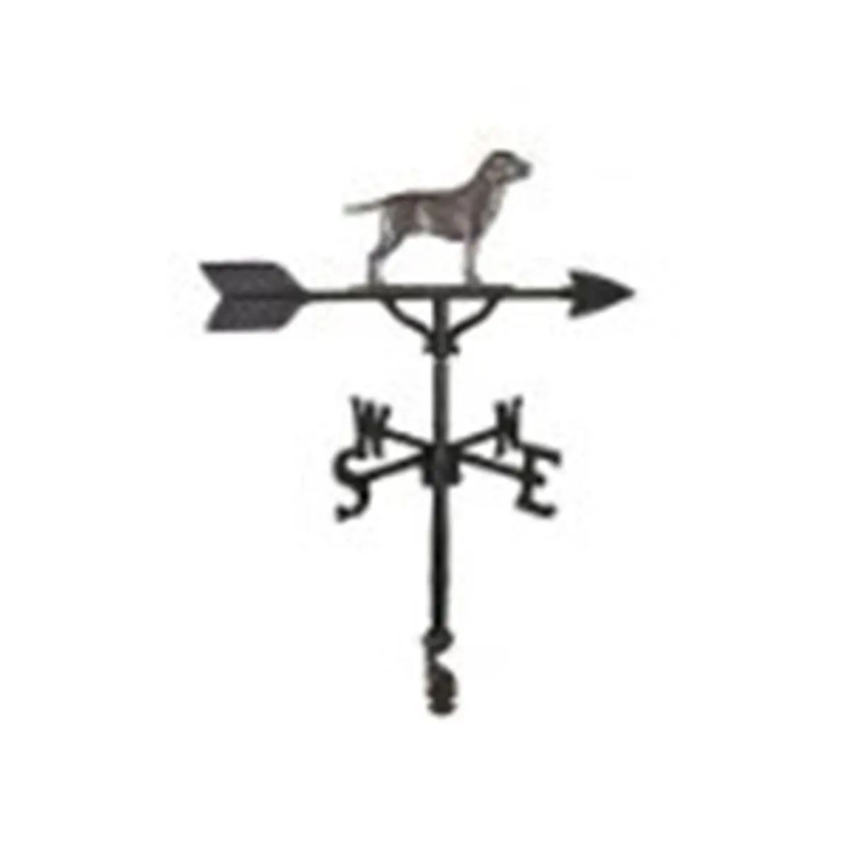 212 MAIN Montague Metal Products 200 Series 32 In. Hand Rubbed Swedish Iron Arrow Weathervane, Adjustable Clutch Base, Baked On Satin Black Enamel Finish, Medium Size Home Use