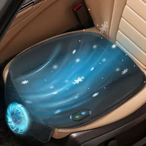Cooling Seat Cushion, Cool Car Seat with Fan, Summer Automotive Seat Cushion, Breathable and Ventilated Car Seat Cushion, Car Seat Cooling Pad, Ventilated Car Seat Cover