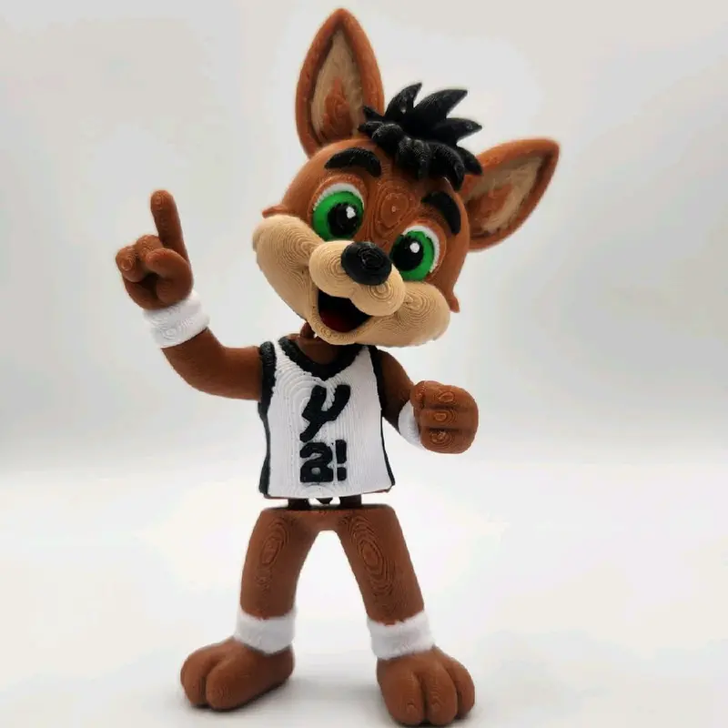 Basketball Mascot Inspired 3D Printed Magnet