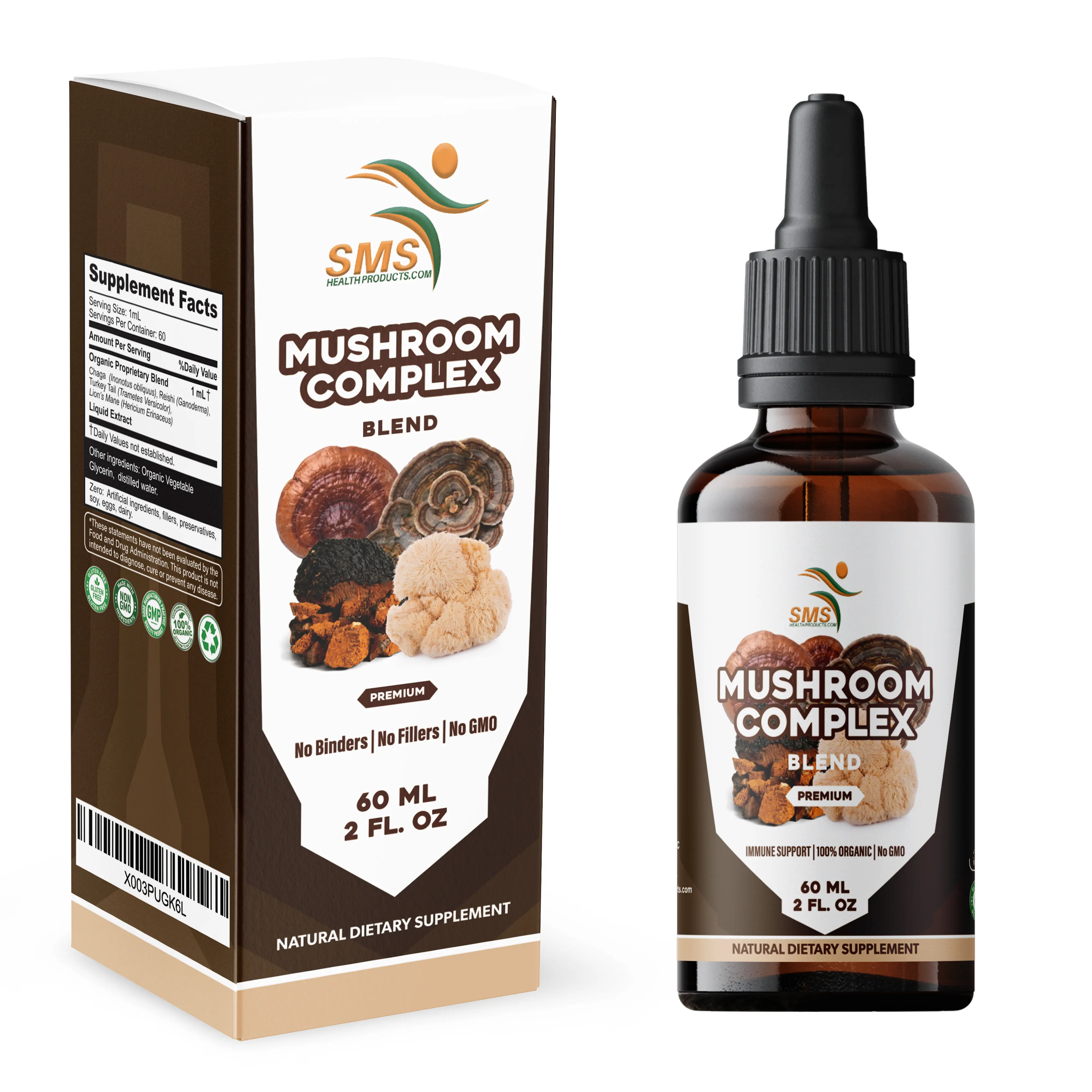 Mushroom Complex Drops 2 Fl Oz