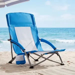 Folding Camp Chair for Camping, With padded armrest, Support up to 250 pounds, armrests Beach, Picnic, Barbqeues