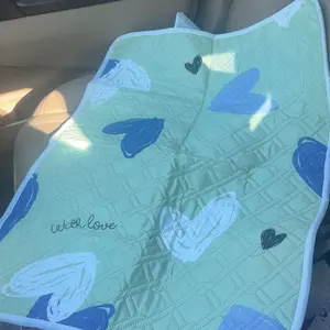 Reusable Pet Cage Mat Set (2 Pack), Durable Washable Nylon Mat 27.6X19.7 Inches, Suitable for Hamsters, Rabbits, Guinea Pigs, Squirrels, Cats, Dogs, and Reptiles - Durable, Versatile, Washable Cage Mat, Cat and Dog Bedding, Fun Pattern Design