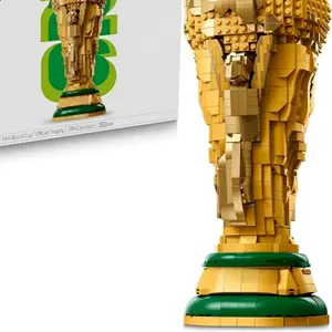 2026 DIY Football Trophy Building Blocks, Display Decor for Bedroom Home Office Bookshelf