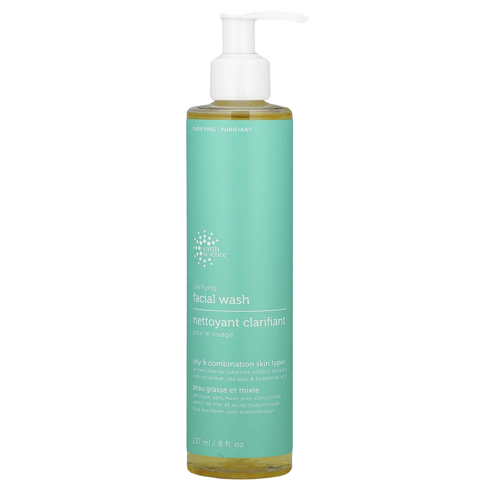 Earth Science Clarifying Facial Wash, Oily & Combination Skin Types, 8 fl oz (237 ml)