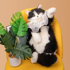 19-Inch Cat Plush Toy （2 Colors) | Handcrafted by Master Artisans | Premium Gift Packaging | Converts into a Backpack