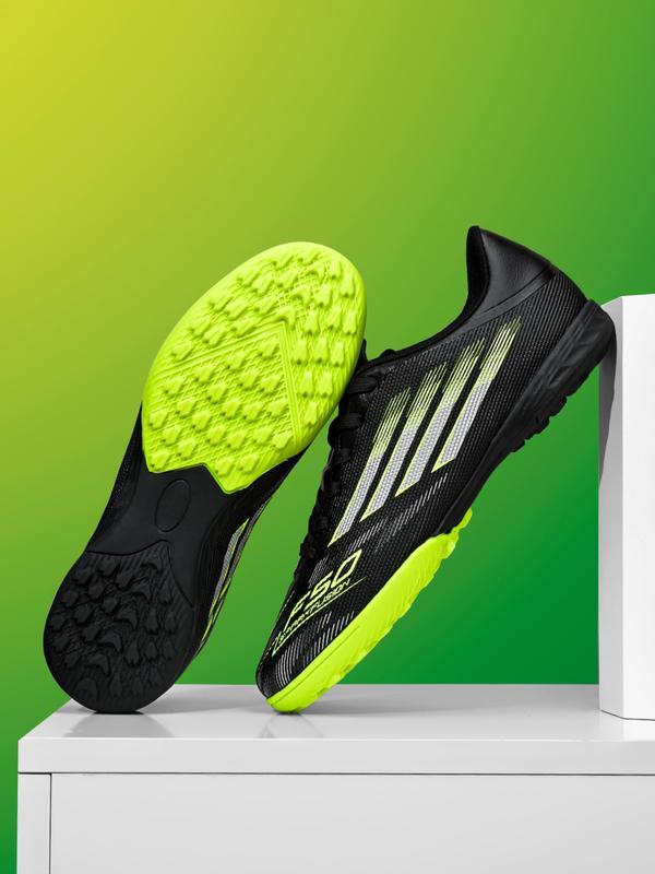 Unisex's Letter Print Low Top Spike Football Shoes, Breathable Comfortable Football Cleats, Football Training Shoes, Football Boots, Soccer Shoes for All Seasons