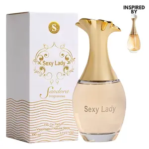 Sandora Fragrances Perfume for Women – Pear, Jasmine, Rose, Vanilla – Elegant, Radiant, Feminine, Long-Lasting – 3.4 fl oz