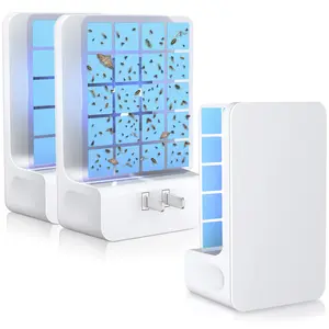 Silent UV Plug-In Flying Insect Trap – Effective Bug Catcher for Fruit Flies, Gnats & Mosquitoes – Safe for Kids & Pets – Ideal for Home Use