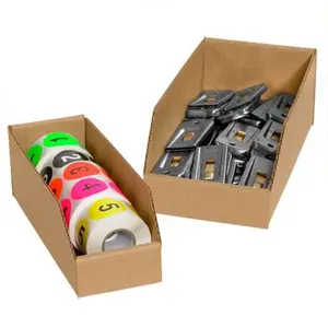 Box Partners  2 x 9 x 4.5 in. Kraft 200 ECT-32 Corrugated Bin Boxes Case, Pack of 25