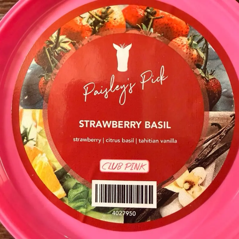Paisley's Picks.. pink zebra soy wax scented 16oz cartons