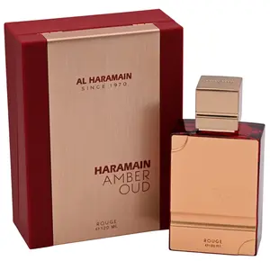 Al-Haramain Amber Oud Rouge Unisex EDP Spray - 4 fl oz Aromatic Oriental Fragrance with Jasmine, Amber Floral Notes, New in Box, Aromatic Unisex Fragrance