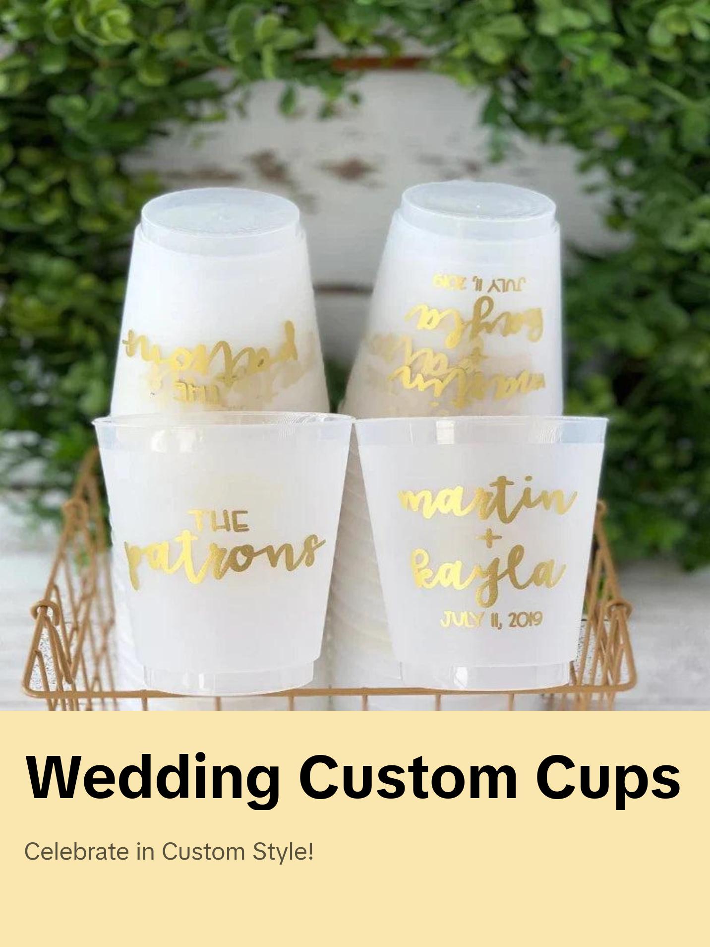 Personalized Wedding Party Cups: Sip in Style!