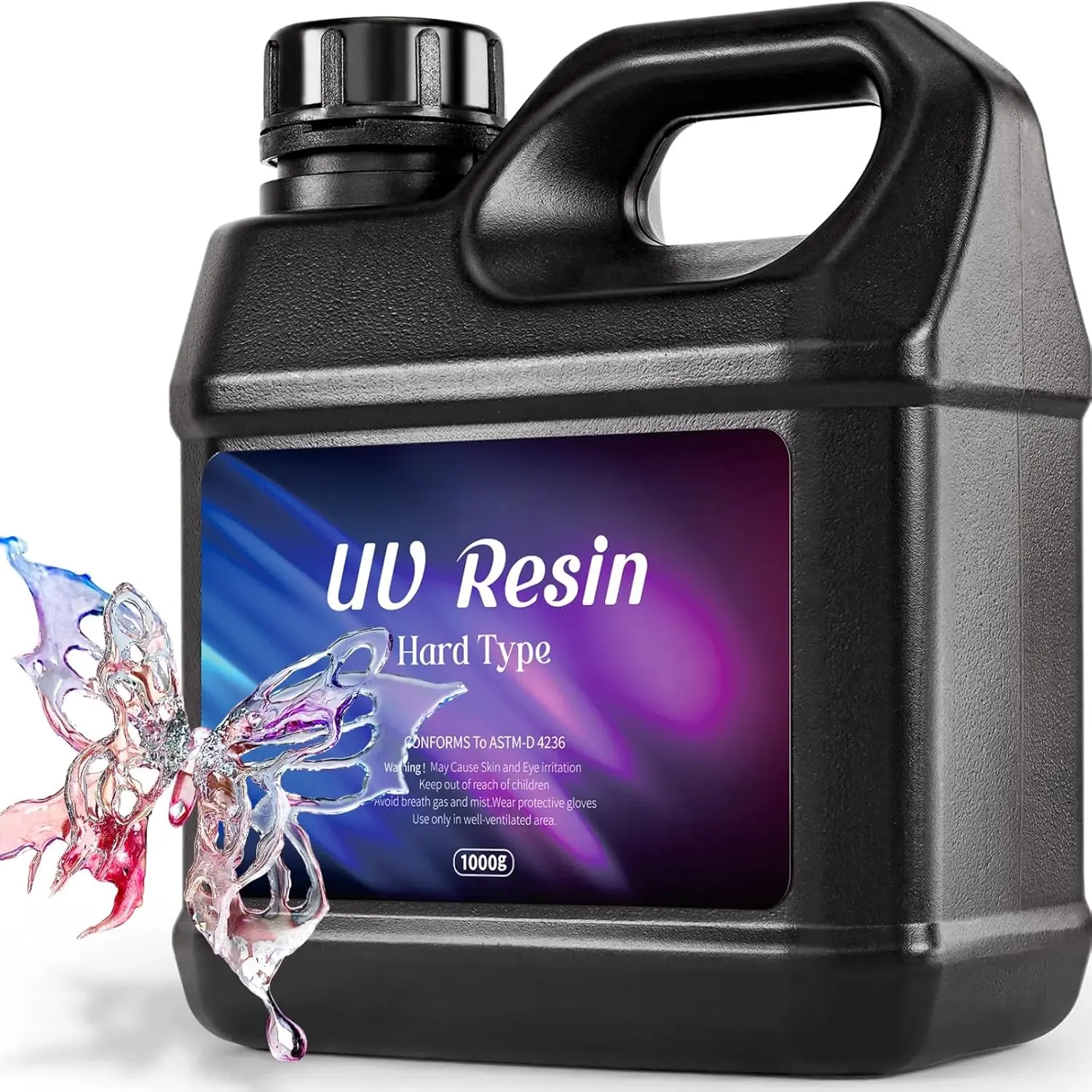 UV  1000g Bulk No Odor Upgrade Clear UV Epoxy  Hard Fast Cure  Kit  Making Handmade DIY Craft Decoration Coating