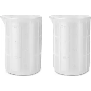 2PCS Measuring Cups 300ml Flexible Silicone Angled Design Translucent for Crafting Painting Molding Jewelry Making