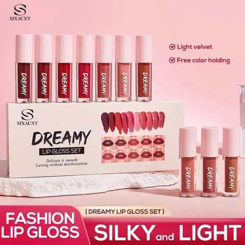 10-Color Liquid Lipstick Gift Set – Matte Pearlescent Finish, Non-Fading, Long-Lasting, Moisturizing for Full Lip Color, Everyday Lip Makeup & All-Day Wear - Perfect Beauty Gift for Women, Lip Cosmetics & Makeup Sets,back to school