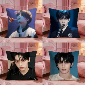 Kpop Vocalist Tomorrow X Together Soobin Cushion Cover Ultra-Soft Reversible Plush Pillow Cover | Double-sided fluffy comfort for car, sofa, bedroom | Skin-friendly fabric | Easy clean & maintain | Stylish home decor | Perfect gift for family & friends