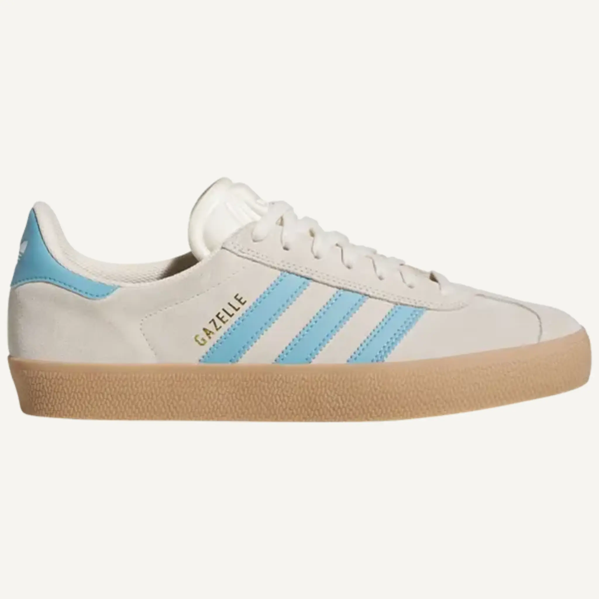Adidas Originals Men's Cream/Blue Gazelle ADV Sneakers, JP8518 (No Box)