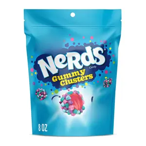 NERDS Gummy Clusters, Candy, Very Berry, Crunchy and Gummy, 8 oz