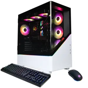 CyberPowerPC SLCAI8800CPG Gaming Desktop PC, AMD Ryzen 9 9900X3D, 32GB DDR5, GeForce RTX 5080 16GB, 2TB PCIe 4.0 NVMe SSD, WiFi/BT, RGB Gaming Keyboard/Mouse & Windows 11 Home