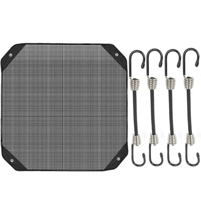 Mesh Material Outdoor AC Unit Cover - High Quality Ventilated Top, Waterproof, Dustproof, Airflow, Optimal Airflow, Adjustable Elastic Cords, Debris-Shielding Blades, Portable Sliding Design, Easy Installation, Multi-Size, Resists Rain & Outdoor Exposure