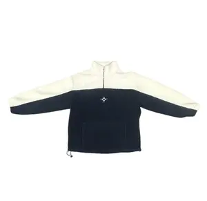 Sherpa Fleece Blue Sweater | Quarter Zip | Jackets | Menswear | Tops | Coats | Casual Soft
