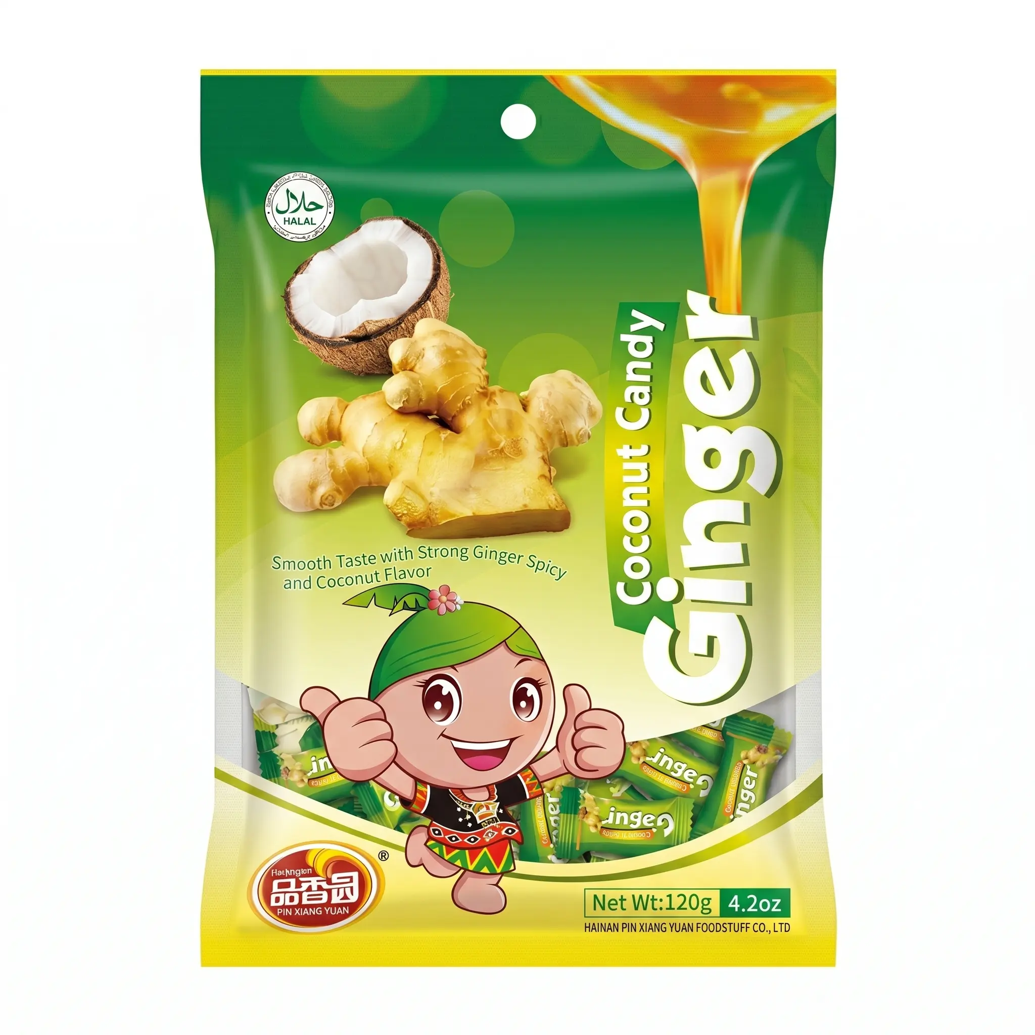 Chun Guang Coconut Candy Premium Asian - Ginger, Coffee, Coconut & Assorted 4.2oz