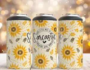 4 in 1 Can Cooler - Sarcastic Stainless Steel Beverage Bottled