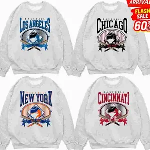 [SALE OFF 56%] Retro Baseball Graphic Sweatshirt Sports Team Baseball Player Pullover - Sport Grey Color, Game Day Ballpark Shirt Unisex Sports Fan Top, Custom Baseball Team KVN