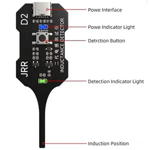 Type-C Inductance Tester, Motherboard Coil Tester, High Sensitivity Electromagnetic Induction Fault Check Tool for PC and Phone Repair (2pcs)