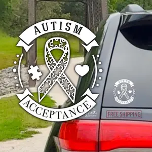 Autism Acceptance Vinyl Decal Sticker, Autism Sticker, Neurodiversity Stickers, Autism Spectrum Disorder Awareness